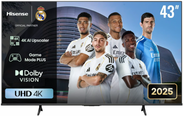 Hisense 43 Inch A6Q UHD Smart LED TV