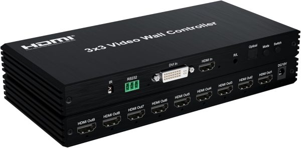 UniQue 3x3 HDMI Video Wall Controller